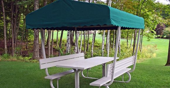 Deluxe Canopy Picnic Table Cover To Protect From Sun Rain Picnic Canopy